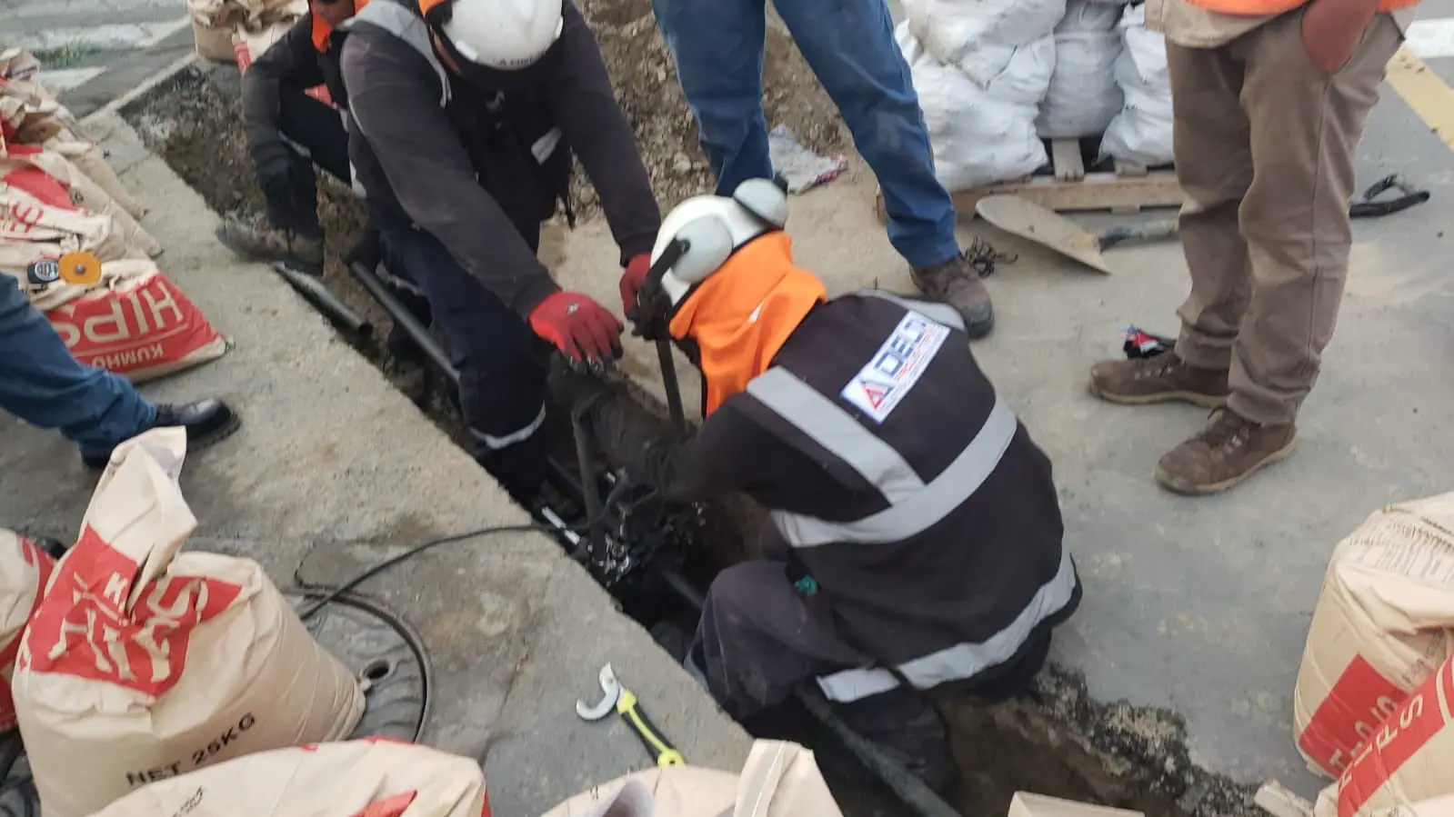 Reparación de tuberías HDPE - Cerámica Lima S.A, Punta Hermosa