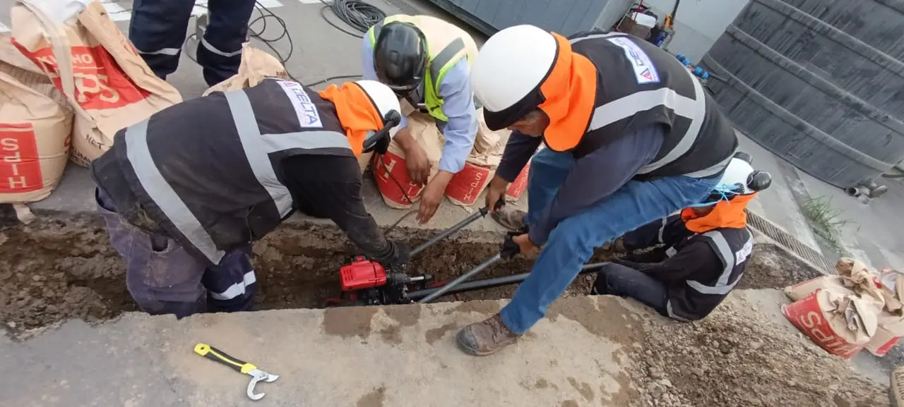 Reparación de tuberías HDPE - Cerámica Lima S.A, Punta Hermosa